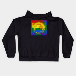 Rainbow Jesus .exe Kids Hoodie